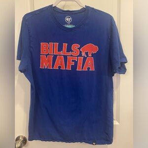 ‘47 Buffalo Bills Mafia T-shirt Sz L Blue Red